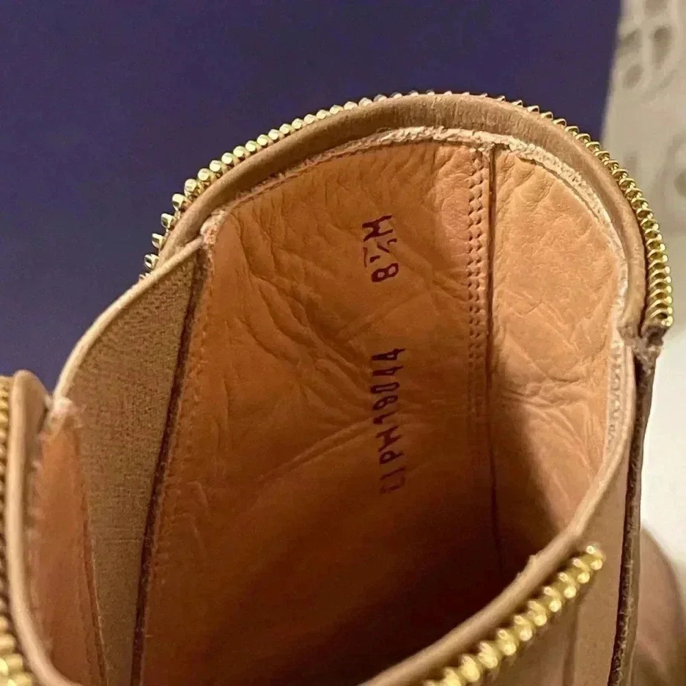 Sturt Weitzman  tan color suede leather booties come with box - Picture 9 of 15